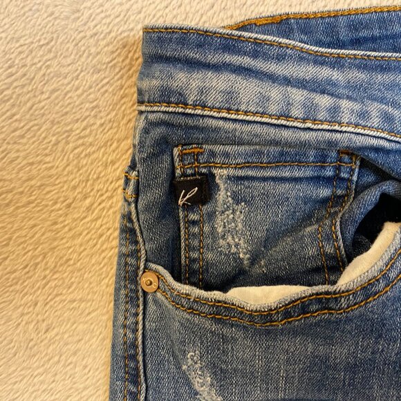 KanCan Womens Jeans 15/31 Distressed Medium Wash Cotton Blend Casual Style - Picture 11 of 16